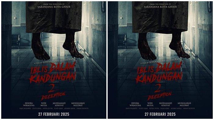 FILM INDONESIA FEBRUARI - Poster resmi untuk film Iblis Dalam Kandungan 2 - Deception. Iblis Dalam Kandungan 2 - Deception akan kembali membawa teror ke bioskop Indonesia. (Instagram/@iblisdalamkandungan)