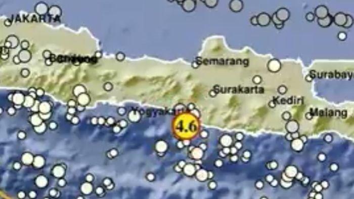 GEMPA JOGJA 2025 - Tangkapan layar informasi dari BMKG mengenai gempa di Bantul, Yogyakarta yang diunggah oleh akun X @infoBMKG pada Minggu (2/3/2025). Gempa Magnitudo 4.6 mengguncang Yogyakarta hari ini (X.com/@InfoBMKG)