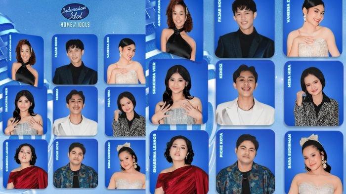 INDONESIAN IDOL 2025 - Potret 9 peserta Indonesian Idol Season 13 yang akan tampil malam ini di Spekta 6, diunggah di IG @Indonesianidolid, Minggu (3/2/2025). Berikut daftar lagu yang akan dibawakan malam ini, tema Idolanya Idola. (instagram/indonesianidolid)