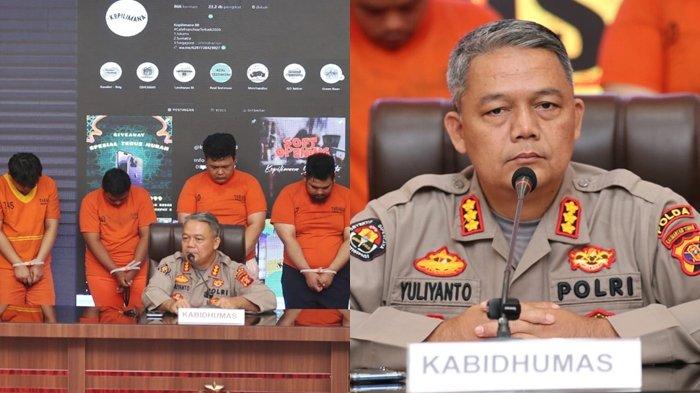 BEKUK PERETASAN INSTAGRAM - Konferensi Pers Ditreskrimsus Polda Kaltim di Balikpapan, Kalimantan Timur soal pengungkapan kasus peretasan akun Instagram milik ratusan pelaku usaha, Selasa (4/3/2025). Diketahui, para pelaku meraup keuntungan hingga Rp 500 juta dalam waktu kurang lebih 6 bulan sampai 7 bulan. (TRIBUNKALTIM.CO/DWI ARDIANTO)