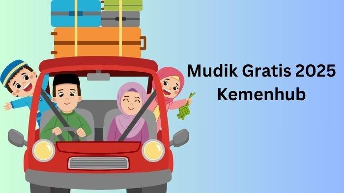 MUDIK GRATIS 2025 - Ilustrasi mudik keluarga jelang lebaran, diolah di Canva pada Minggu (9/3/2025). Berikut link pendaftaran Mudik Gratis 2025 Kemenhub. (Grafis TribunKaltim.co/Canva)