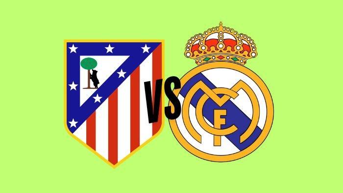PREDIKSI LIGA CHAMPIONS - Kolase 2 logo klub, Altetico Madrid dan  Real Madrid diolah di Canva pada Rabu (12/3/2025). Berikut prediksi skor Atletico Madrid vs Real Madrid di UCL 16 besar, siapa menang? (Grafis TribunKaltim.co/Canva)