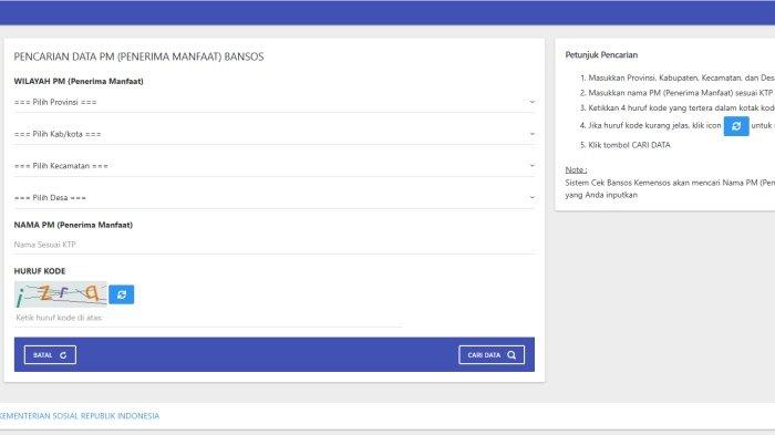 CEK BANSOS 2025 - Laman https://cekbansos.kemensos.go.id/. Berikut cara cek bansos PKH April 2025 via HP dan status pencairan BPNT tahap 2. Simak juga cara daftar bansos offline. (https://cekbansos.kemensos.go.id/)