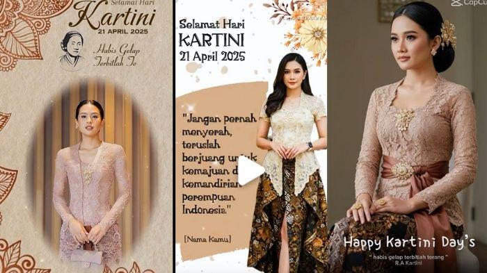 HARI KARTINI 2025 - Template CapCut memperingati Hari Kartini 2025. Pasang foto di twibbon video dan unggah ke medsos (CapCut)