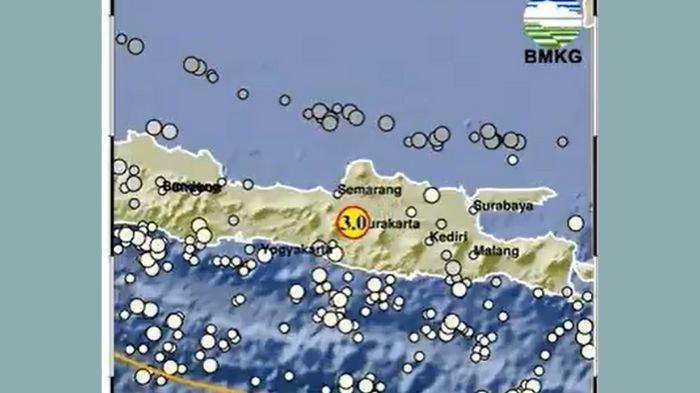 GEMPA JATENG 2025 - Kabar terbaru gempa hari ini, Kamis (24/4/2025), Badan Meteorologi Klimatologi dan Geofisika ( BMKG ) merilis gempa guncang Surakarta Jateng magnitudo 3.0. Simak info selengkapnya (x/infobmkg)