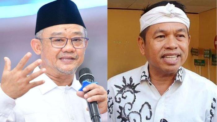 PENDIDIKAN MILITER SMA - Potret Mendikdasmen Abdul Muti (kiri) dan Gubernur Jabar Dedi Mulyadi (kanan). Berikut reaksi Abdul Mu'ti soal pendidikan militer siswa SMA di Jabar yang digagas oleh Dedi Mulyadi (DOK. Kementerian Pendidikan Dasar dan Menengah/Tribun Jabar)