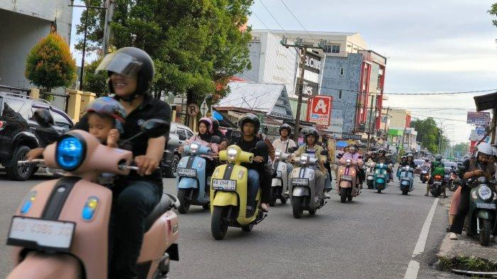 Yang bikin acara ini spesial, Yamaha menggandeng Polres Tarakan untuk mengedepankan safety riding.