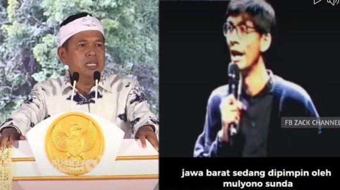 KOMIKA ROASTING KDM - Potret Dedi Mulyadi dan tangkapan layar sosok komika yang viral karena menyebut Gubernur Jawa Barat Dedi Mulyadi adalah Mulyono Sunda. Fito Ditapradja kini kena mental imbas dihujat, 'menghilang' dan nonaktifkan Instagram. (kolase Instagram Dedi Mulyadi dan Facebook Ahmad Zakaria)