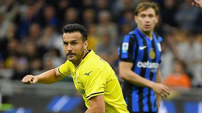 RAPOR PEMAIN - Selebrasi Pedro Rodriguez pada pertandingan Liga Italia Serie A pekan ke-37 antara Inter Milan vs Lazio di Stadion San Siro, Senin (19/5/2025) dini hari WIB. Hasil Liga Italia Inter Milan vs Lazio berakhir dramatis dengan skor 2-2 dan Pedro menjadi pemain terbaik di laga itu. (X.com/@OfficialSSLazio)