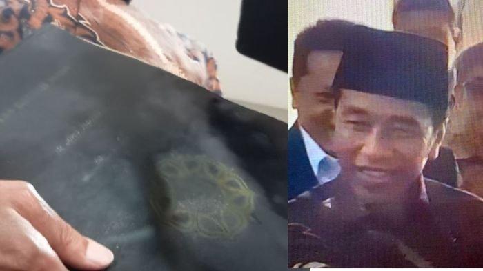 ISU IJAZAH JOKOWI - Ijazah UGM milik Joko Widodo yang diambil dari penyidik Bareskrim Polri, Jakarta, Selasa (20/5/2025). Presiden ke-7 RI, Joko Widodo (Jokowi) tiba di Bareskrim Polri, Jakarta untuk dimintai klarifikasi sebagai saksi atas laporan dugaan ijazah palsu pada Selasa (20/5/2025). (Kompas/Shela Octavia dan Tribunnews.com/Abdi Ryanda Shakti)
