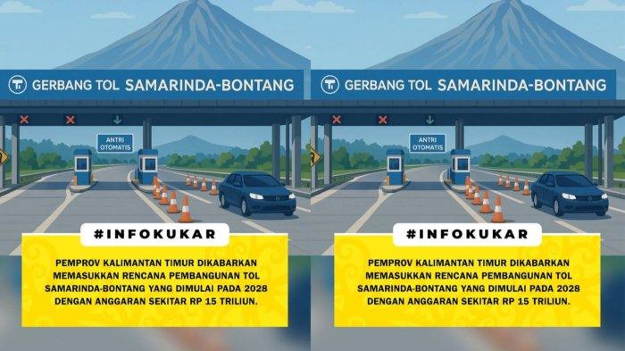 TOL SAMARINDA-BONTANG - Ilustrasi tol Samarinda-Bontang. Kabar menggembirakan datang dari Kalimantan Timur. Pemerintah Provinsi Kaltim dikabarkan tengah menyiapkan rencana besar pembangunan jalan tol yang menghubungkan dua kota penting di wilayah tersebut, yakni Samarinda dan Bontang. (Instagram/info_kukar)