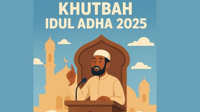 KHUTBAH IDUL ADHA - Ilustrasi orang berkhutbah saat Idul Adha 2025. Berikut contoh teks khutbah Idul Adha 2025 yang singkat dan menyentuh hati (Open AI CHATGPT)
