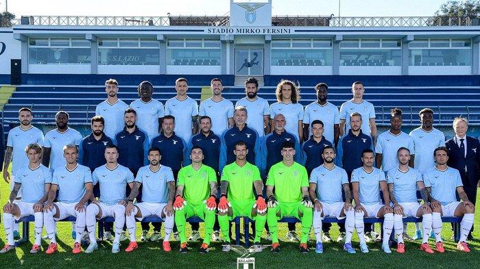 SKUAD LAZIO - Foto skuad Lazio musim 2024/2025 yang diunggah di akun resmi klub.