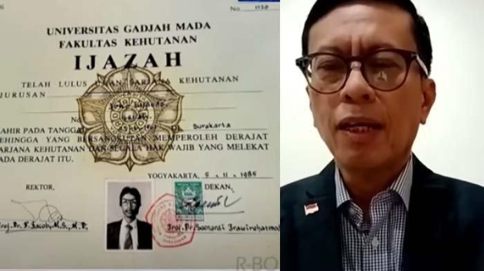 POLEMIK IJAZAH JOKOWI - Tangkapan layar ijazah Jokowi. Akhirnya terbongkar misteri sosok Widodo yang disebut-sebut cetak ijazah Jokowi di Pasar Pramuka. Tim kampanye Jokowi 2012, Andi Azwan (kanan) buka suara bongkar fakta sebenarnya. (kolase Youtube inews tv)