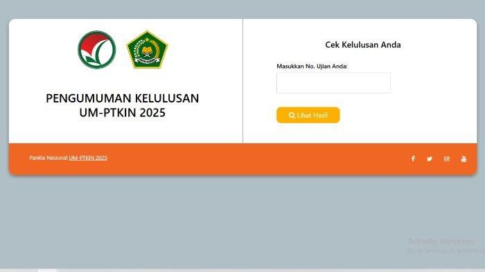 PENGUMUMAN UMPTKIN 2025 - Inilah cara cek hasil UMPTKIN 2025 di link pengumuman-um.ptkin.ac.id, panduan dan cara daftar ulang UMPTKIN, cara melihat skor atau cara cek nilai UMPTKIN.(pengumuman-um.ptkin.ac.id)