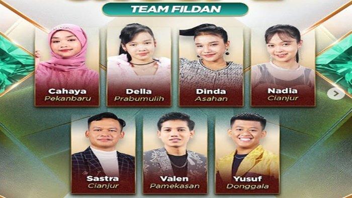 D ACADEMY 7 - Tangkapan layar peserta D Academy 7 tim Fildan yang berlaga tadi malam, Selasa (1/7/2025).