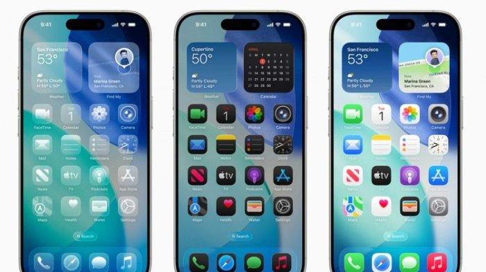 IOS 26 RILIS - iOS 26 hadir denganbahasa desain baru bernama Liquid Glass, yang memberikan tampilan transparan, bersih, dan modern di berbagai elemen antarmuka.