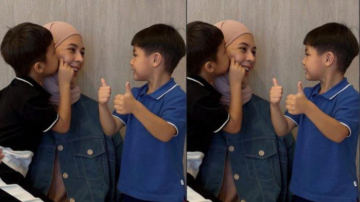 HAK ASUH ANAK - Potret Paula Verhoeden dan anak-anaknya. Selebriti Paula Verhoeven resmi kehilangan hak asuh atas kedua putranya Kiano dan Kenzo, setelah putusan banding dari Pengadilan Tinggi Agama. Meski demikian, mantan istri Baim Wong itu tetap menunjukkan dukungan dan kasih sayangnya dengan hadir dalam acara pentas anak-anaknya. (Instagram/paula_verhoeven)