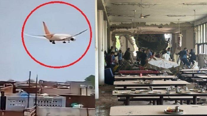 AIR INDIA JATUH - Pesawat Air India jatuh di atas ruang makan B.J. Korsel Medical College, akibatnya banyak mahasiswa tewas saat makan siang. Pada 17 Juli 2025, The Wall Street Journal mengutip sumber yang mengatakan kapten pilot Air India memutus sakelar bahan bakar pesawat, kopilot panik. (Tangkap layar YouTube Mojo Story / Tangkap layar akun X Dr. Dhruv Chauhan Juru Bicara Nasional Asosiasi Medis India JDN)