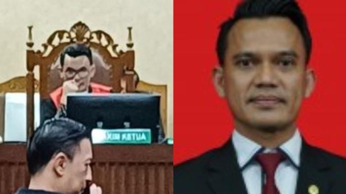 HAKIM KETUA - Majelis hakim Dennie Arsan Fatrika dalam persidangan dugaan korupsi impor gula di Pengadilan Tipikor Jakarta Pusat, Kamis (6/3/2025). Inilah profil Dennie Arsan yang menjiad hakim ketua sidang vonis Tom Lembong. (Kolase foto KOMPAS.com/Syakirun Ni'am/pn-jakartapusat)