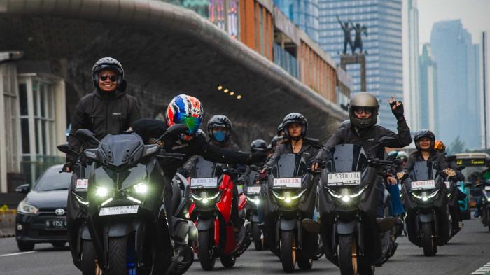 Pengendara Motor Yamaha NMax Turbo NmMax Neo sangat antusias mengikuti event MAXCLUSIVE ini
