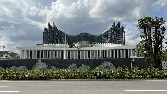 IKN - Istana Kepresidenan di Kawasan Inti Pusat Pemerintahan (KIPP), Ibu Kota Nusantara (IKN)(KOMPAS.com/HILDA B ALEXANDER)