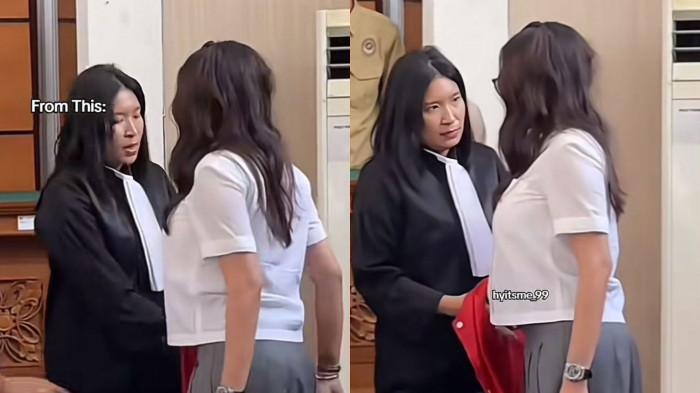 KEMARAHAN NIKITA MIRZANI - Potret Nikita Mirzani menolak memakai baju tahanan yang di berikan oleh jaksa secara terpaksa. Terdakwa kasus dugaan pemerasan dan tindak pidana pencucian uang (TPPU), Nikita Mirzani menunjukkan kemarahan dan menolak kembali ke rumah tahanan (rutan) setelah persidangan di Pengadilan Negeri Jakarta Selatan (PN Jaksel) pada Kamis (31/7/2025). (TikTok/hyitsme_99)