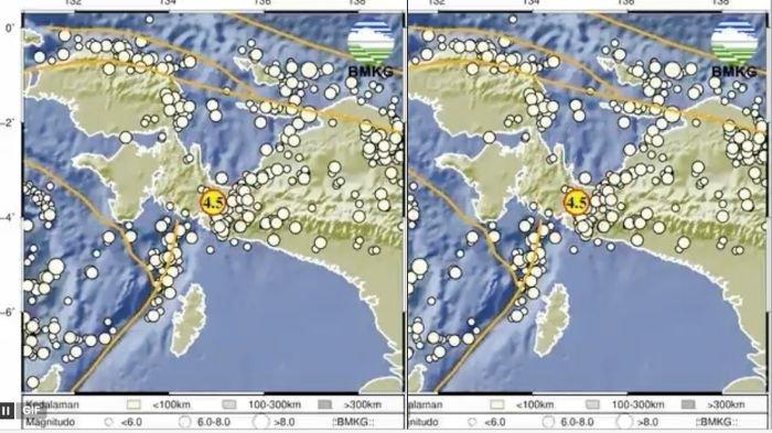 GEMPA NABIRE - Info Badan Meteorologi Klimatologi dan Geofisika ( BMKG ), baru saja gempa magnitudo 4.1 guncang Nabire, Papua Tengah, cek pusat gempa terkini 2 menit yang lalu.