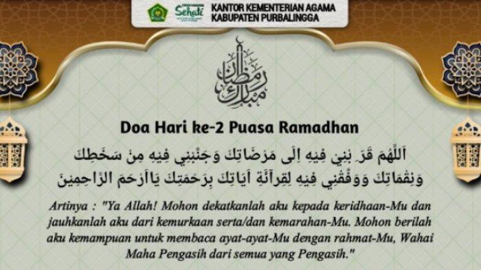 Bacaan doa hari kedua puasa Ramadhan