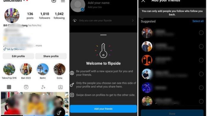 Screenshot Flipside Instagram