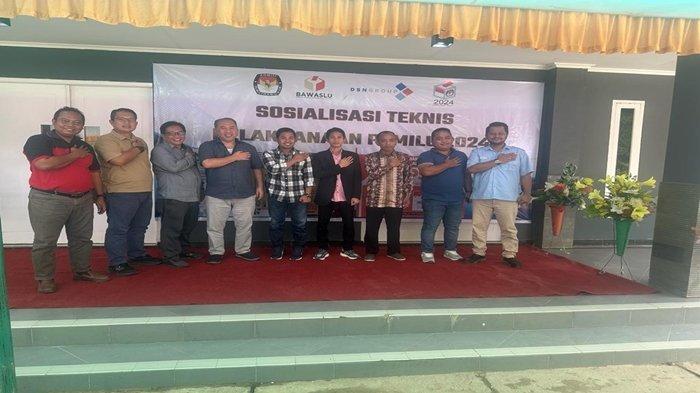 KPU dan Bawaslu Kutim menggelar sosialisasi Pemilu untuk para karyawan di DSN Group