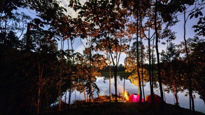 Kebun Raya Balikpapan (KRB) menghadirkan Spot camping baru dengan view yang indah dan memberikan sensasi layaknya di Ranu Kumbolo, Senin (23 Mei 2022).TRIBUNKALTIM.CO/HO
