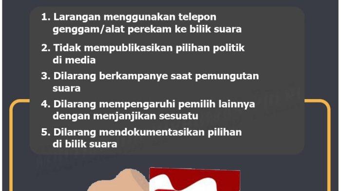 Larangan saat berada di TPS