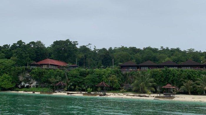 Ilustrasi panorama alam di Maratua, Berau, Kalimantan Timur. 