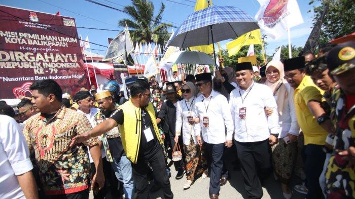 Pasangan calon (Paslon) Rahmad Mas'ud - Bagus Susetyo resmi mendaftarkan diri ke Komisi Pemilihan Umum (KPU).TRIBUNKALTIM.CO/DWI ARDIANTO
