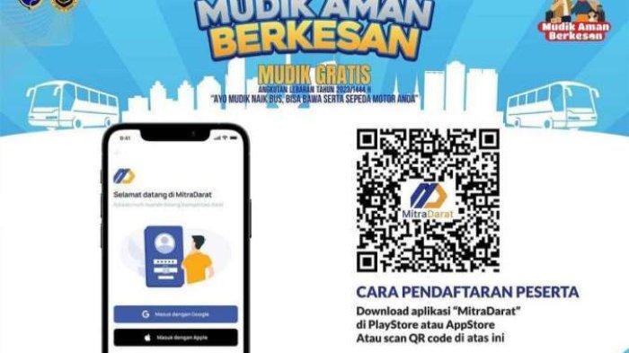 MUDIK GRATIS 2024 - Pendaftaran mudik gratis 2023 Kemenhub akan dibuka hari ini secara online lewat aplikasi Mitra Darat, ada bus hingga kereta api. 