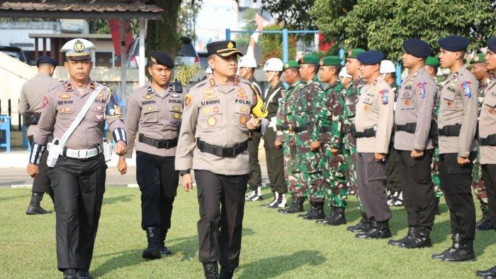 Ilustrasi Polres Berau menggelar apel gelar pasukan