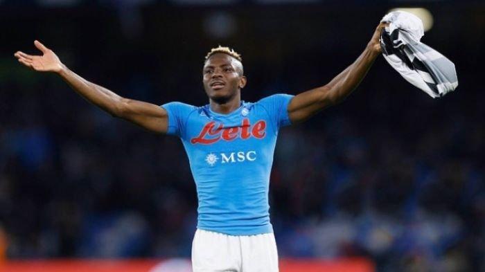Striker Napoli Victor Osimhen, top skor Liga Italia Serie A musim 2022/2023.