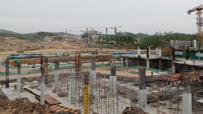 Proses pembangunan di IKN Nusantara kini terus berjalan, salah satunya adalh Istana Kepresidenan yang sudah mula tampak bentuk bangunannya
