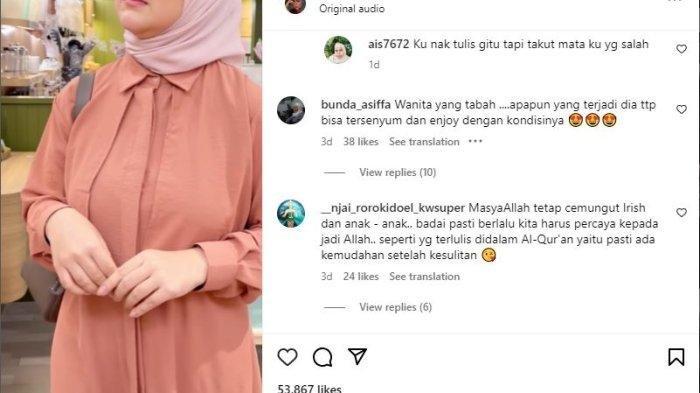 Unggahan Irish Bella yang jadi sorotan lantaran tak pakai cincin