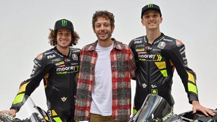 HASIL MOTOGP - Valentino Rossi bersama Marco Bezzecchi dan Luca Marini. 