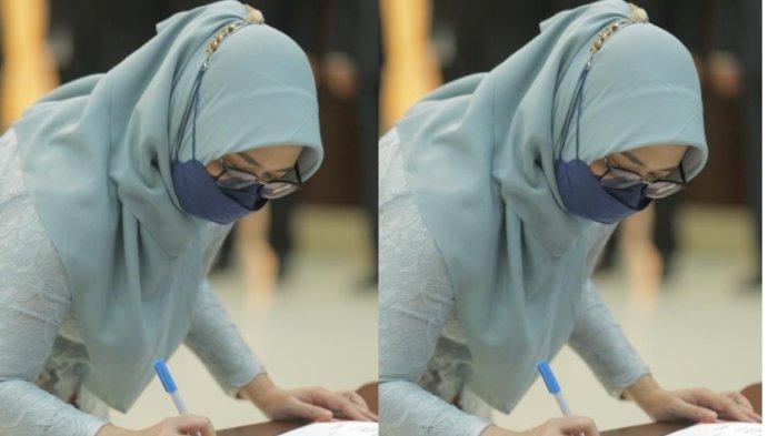 Dr. Myrna Asnawati Safitri, S.H., M.A., sebagai Deputi Lingkungan Hidup dan Sumber Daya Alam Otorita IKN dilantik oleh Kepala Badan Otorita IKN, Bambang Susantono, Kamis (13/10/2022).