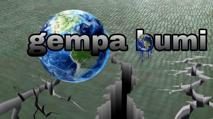 Ilustrasi gempa bumi.