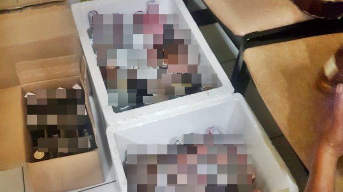 Barang bukti hasil dari razia besar-besaran Satpol PP Samarinda, soal miras ilegal. 