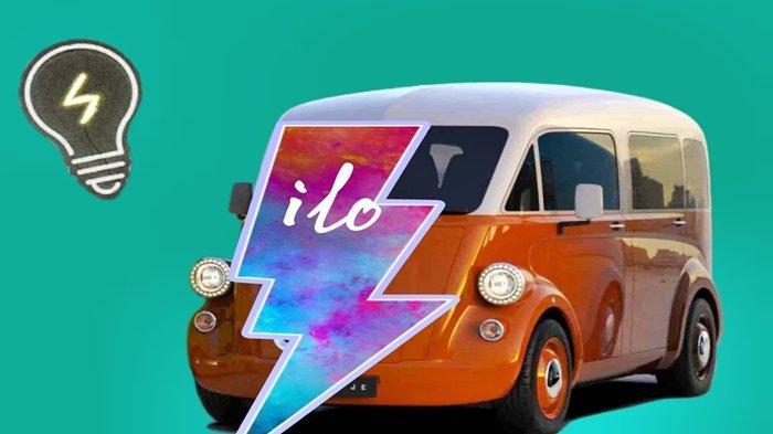 Ilustrasi kendaraan listrik atau mobil listrik.