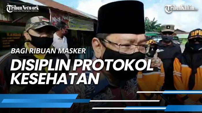 NEWS VIDEO Bagi Ribuan Masker dan Sosialisasi Penegakan Disiplin