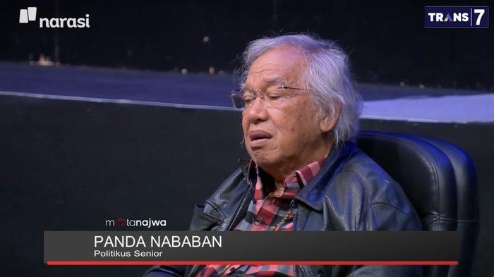 Panda Nababan saat menceritakan sosok Hoegeng di acara Mata Najwa di kanal YouTube Najwa Shihab, Rabu (24/11/2021).