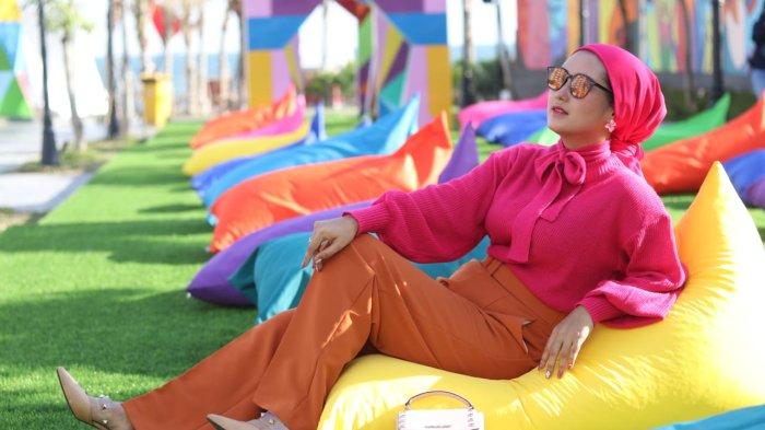 Pantai BSB juga memiliki konsep unik dengan spot-spot foto yang instagrammable berlatar laut biru yang indah di pesisir Kota Balikpapan. TRIBUNKALTIM.CO/DWI ARDIANTO