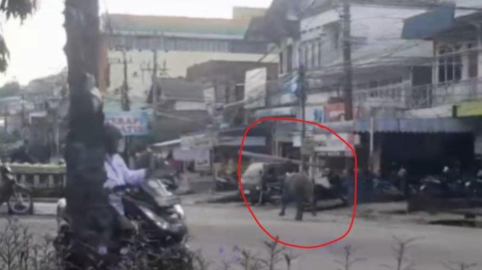 Viral seekor sapi yang akan menjadi hewan kurban kabur di Balikpapan, Kalimantan Timur pada Senin (10/6/2024). (Instagram/balikpapanku)