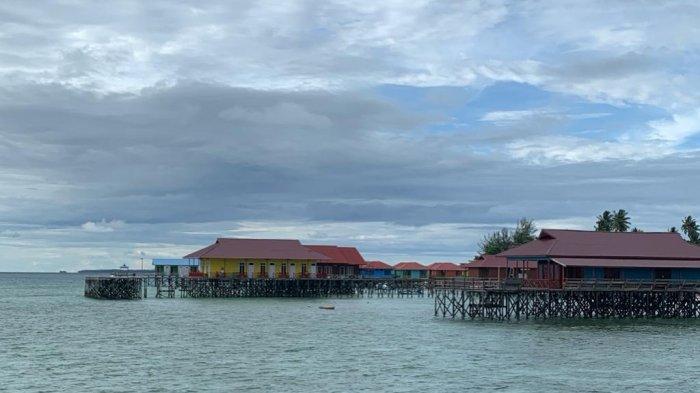 Keadaan di Pulau Derawan, Berau, Kalimantan Timur pada Selasa (21/6/2022).